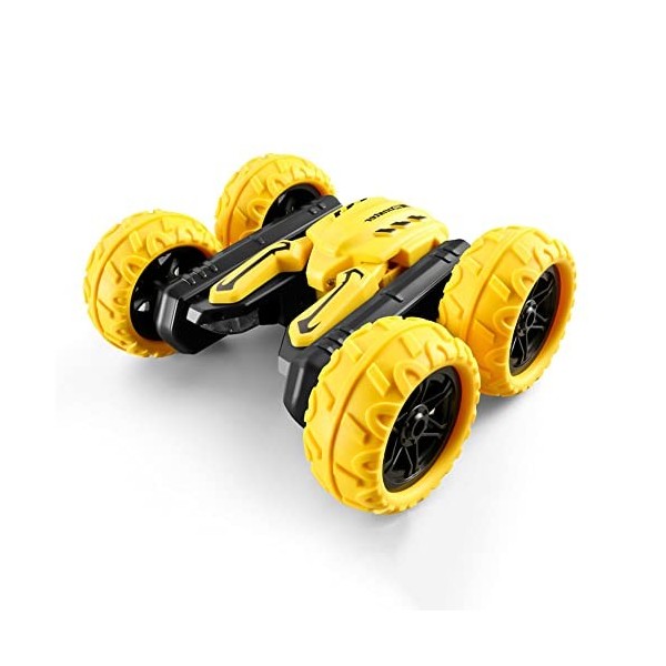 SCOOVY Voiture de Cascadeur RC Anti-Chute, Bras oscillant Double Face à 360 °, Rotation Haute Vitesse 4 Roues motrices, véhic