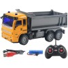 VUCICA 1:30 RC Car Bulldozer Haute Vitesse RC Tracked Monster Truck Plastique Ingénierie Voiture Télécommande Voiture 4CH - J