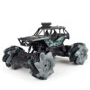 TTKDD Voiture de Cascade RC pour Enfants, Voiture de Cascade télécommandée 1/20 avec lumières, Voitures Jouets à Rotation à 3