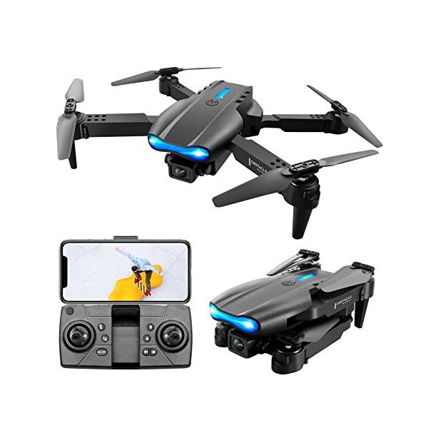 Drone avec caméra pour adultes, caméra WiFi 4K HD, quadrirotor RC