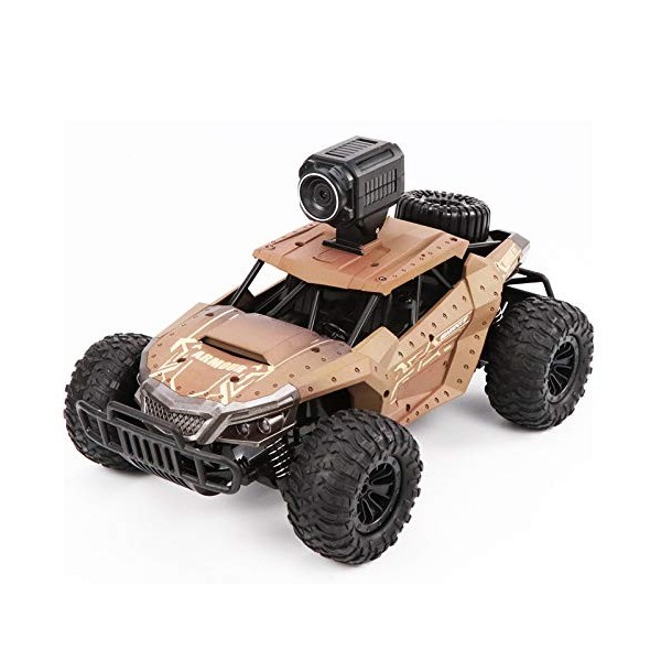 Malloy Voiture de Course RC à Grande Vitesse éLectrique 25KM / H avec WiFi FPV 1:18 Radio TéLéCommande Ascension Off-Road Tru