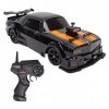 Oreb Voiture de Drift télécommandée, 1:16 4WD 18KM/H Voiture RC à Grande Vitesse Jouet Voiture de Drift RC avec lumière LED, 