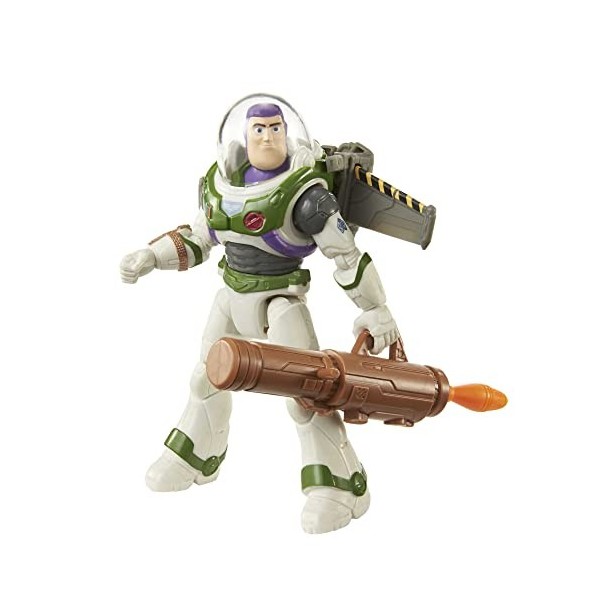 Disney Pixar Buzz l’Éclair Figurine articulée de Robot Zyclops, avec canon à main et lanceur et projectiles, à Collectionner,