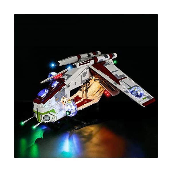 LIGHTAILING Jeu De Lumières Compatible avec Lego 75309 L’hélicoptère de Combat de la République Modèle en Blocs De Constructi