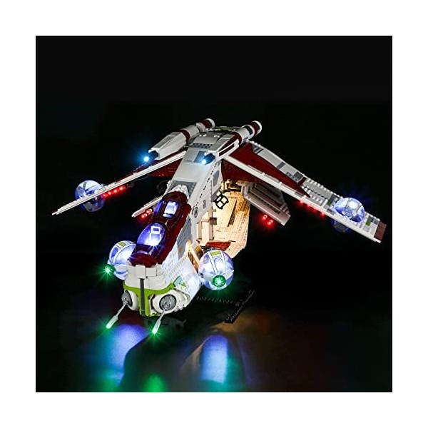 LIGHTAILING Jeu De Lumières Compatible avec Lego 75309 L’hélicoptère de Combat de la République Modèle en Blocs De Constructi