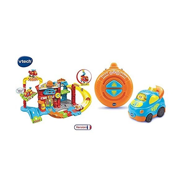 VTech Tut B Maxi Caserne Pompier, 503905, Multi-Couleur & 180305 - Jouet Musical - Tut Tut Bolides - Ma Tut-tut Radiocommandé