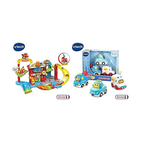 VTech Tut B Maxi Caserne Pompier, 503905, Multi-Couleur & 180305 - Jouet Musical - Tut Tut Bolides - Ma Tut-tut Radiocommandé