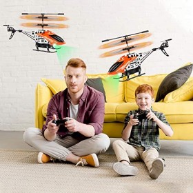 VATOS RC hélicoptère - télécommandé hélicoptère Voler Pendant 22 Minutes - 2.4Ghz Mini hélicoptère avec gyro pour Les Enfants