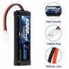 Zeee 7,2V 5000mAh RC NiMH Batterie avec Prise Tamiya pour Voiture RC Camion HPI Losi Kyosho Tamiya Hobby 2 Paquets 