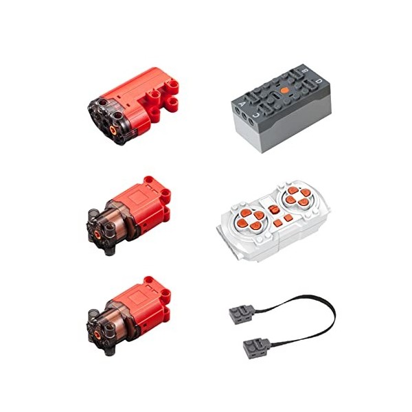 GEST Technic Power Functions Set Technic Moteur avec Télécommande Upgrade Power Fonctions Motor Set Compatible avec Lego Tech