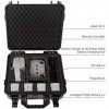 Smatree Étui Rigide étanche Professionnel Compatible avec DJI Mavic Air 2S / Air 2 et télécommande DJI Drone et Accessoires 