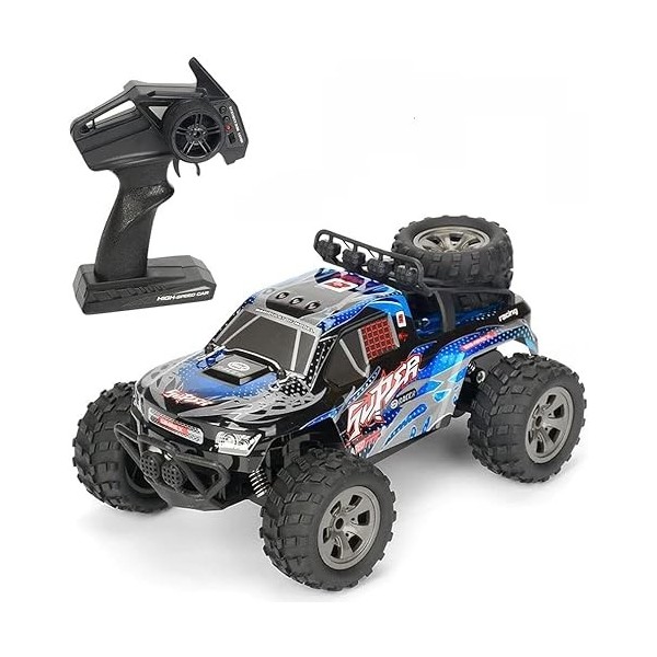 GUYANA Voiture télécommandée sans Fil 2.4G 1:18 Véhicule Tout-Terrain à Grande Vitesse RC Drift Car Vitesse 20 KM/H Véhicule 