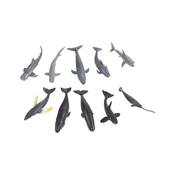 Toyvian 24 Pièces Modèle Animal Mini Animaux Décorations Océan Jouets Puzzle Modèle Animal De Mer Jouet dapprentissage Préco