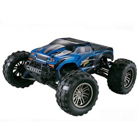 Teckey 9117 RC Voiture 2.4GHz Contrôle Télécommandé Buggy 1:12 Modélisme RTR Bolide Electrique de Course Noir Bleu 