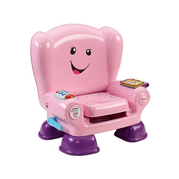 Fisher-Price CFD39 Smart Stages Pink Chair, Activity Chair Toy for 1 Year Old with Sounds, Music and Phrases