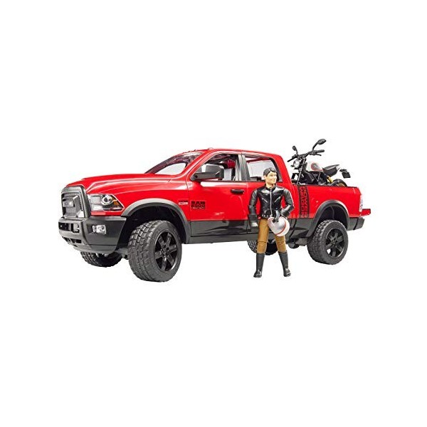 Bruder RAM 25 Power Wagon met Ducati motor en berijder