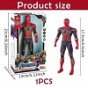 Puduoy Spider Figurine de poupée Hero pour enfants - 17 cm - Figurine daction - Tête et bras - Rotatif - PVC - Décoration de