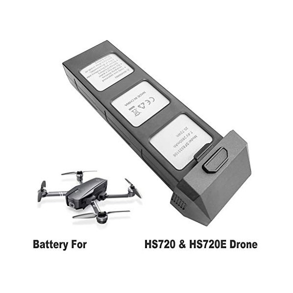 1 batterie LiPo 7,4 V 2800 mAh pour hélicoptère pliable sans balais et télécommande UAV Lithium