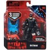 THE BATMAN LE FILM - FIGURINE 10 CM BATMAN - DC COMICS - Figurine Articulée 10 Cm Avec 3 Accessoires Mission Mystère Et 1 Car