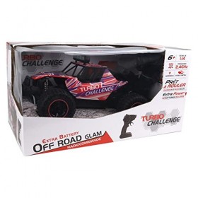 Turbo Challenge - Off Road Glam - Elite - 1/14-098458 - Voiture Télécommandée - Rose - Prêt à Rouler - 2 Batteries - Batterie