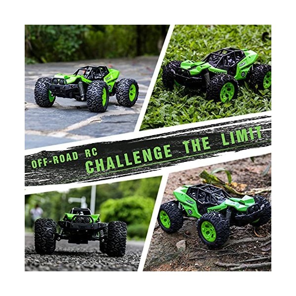 SainSmart Jr. Véhicule Tout-Terrain RC 1:12 télécommandé, avec Deux Batteries Rechargeables, électrique, Tout-Terrain, Haute 