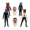 Skibidi Toilet Figures and Camera Man Figures, Skibidi Toilet Figures Set 6/8/9 Pcs, Titan Speakerman TV Man Figures Spoofing