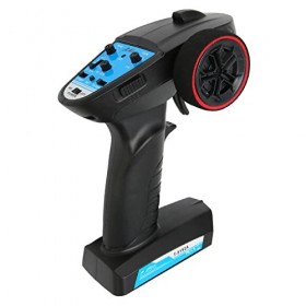 Asixxsix Émetteur-Récepteur RC, émetteur RC à 3 Canaux avec Réglage de la Vitesse du Récepteur 2,4 GHz Télécommande Radio pou