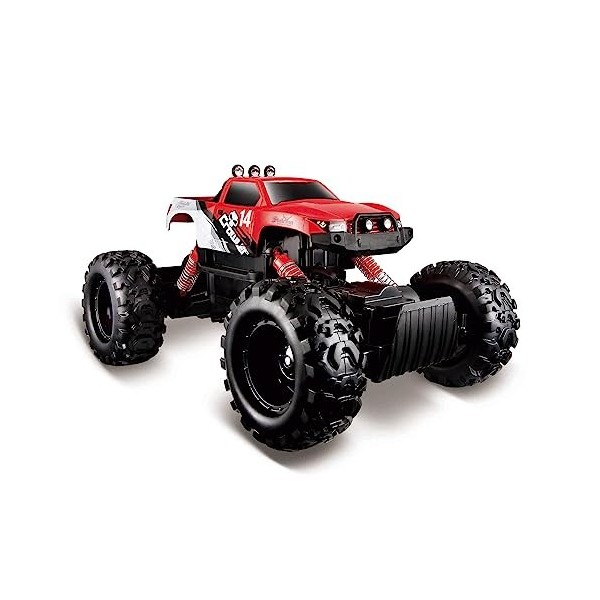 Maisto Tech R/C Rock Crawler 582746 Véhicule Tout-Terrain télécommandé, fréquence 2,4 GHz, 4 Roues motrices et télécommande à