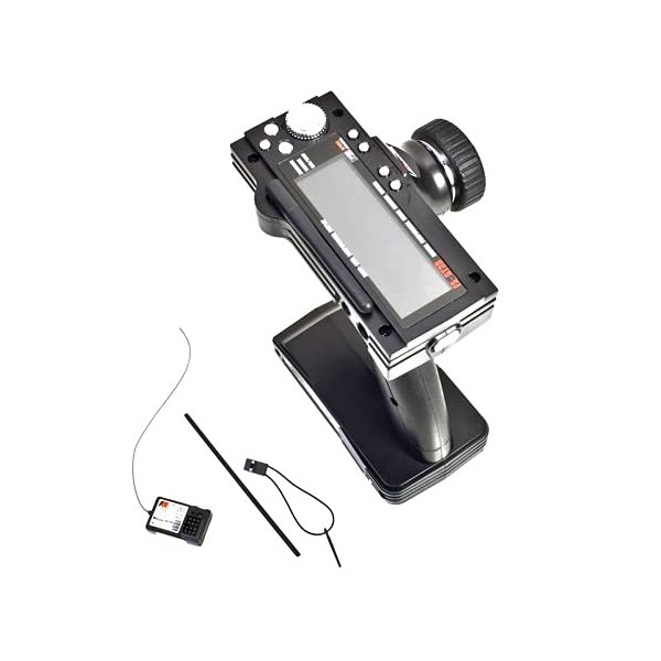 DollaTek FS-GT3B 3CH RC System 2.4G Émetteur de radiocommande avec récepteur FS-GR3E pour Bateau de Voiture RC