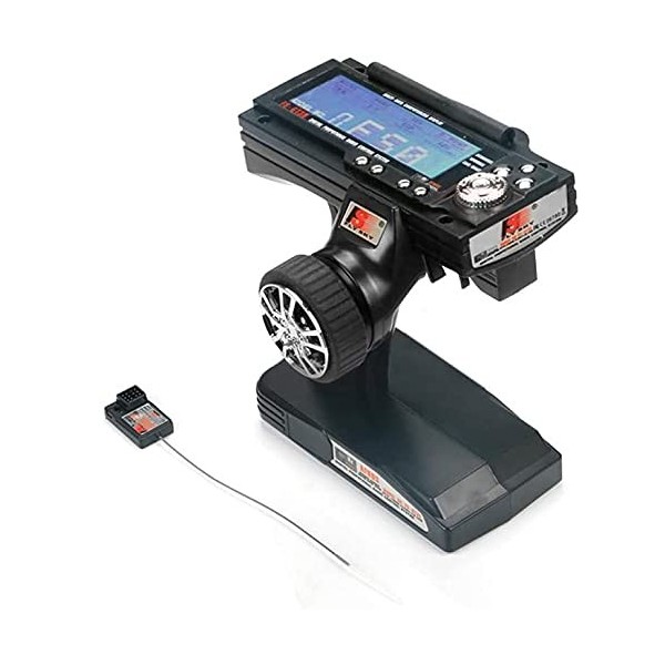 DollaTek FS-GT3B 3CH RC System 2.4G Émetteur de radiocommande avec récepteur FS-GR3E pour Bateau de Voiture RC