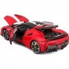 Burago- May Cheong GROUP-BBURAGO-1/18 Ferrari SIGNATURE-SF90 Stradale-Rouge-Véhicule pour Enfant dès 14 ans-16911, 16911