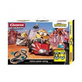 Carrera GO!!! Minion Power Racing – Circuit de Course Électrique avec Voitures Miniatures – Jouet pour Enfants à Partir de 5 