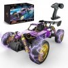 DEERC Voiture RC avec Coque en métal, Monster Truck télécommandé 1:14, accélérateur proportionnel pour 40 Minutes de Jeu, Bug