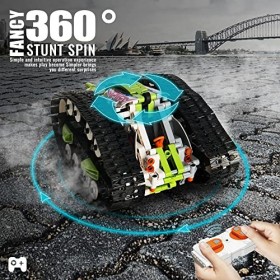 Mould King 13153 - Jouet de construction télécommandé - Tracked Racer - Véhicule de transformation - Blocs de serrage STEM - 