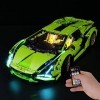 BRIKSMAX Kit de LED pour Lego Lamborghini Sián FKP 37,Compatible avec la Maquette Lego 42115, La Maquette de Construction ne