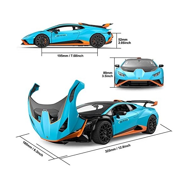 Lamborghini Huracán STO RC Voiture télécommandée à léchelle 1:14 Bleu