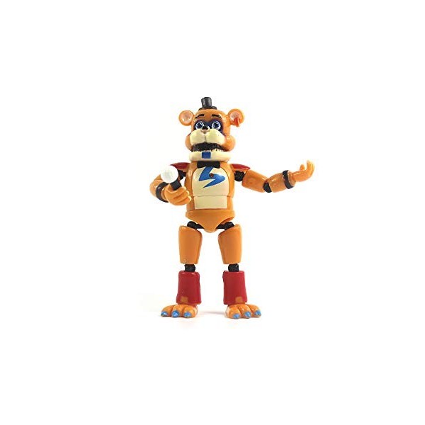 FNAF Security Breach Figurines daction Roxanne Wolf Modèle articulé Poupée Lumineuse pour Enfants Cadeau danniversaire