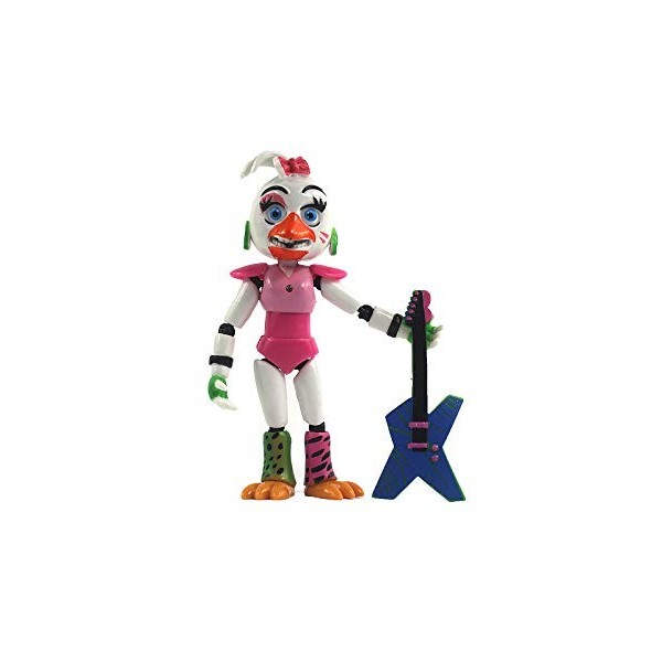 FNAF Security Breach Figurines daction Roxanne Wolf Modèle articulé Poupée Lumineuse pour Enfants Cadeau danniversaire