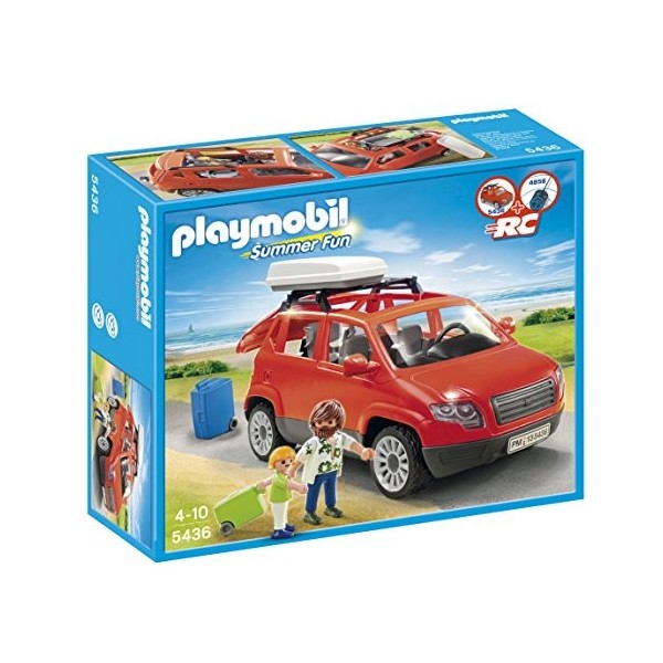 Playmobil - 5436 - Figurine - Voiture avec Coffre De Toit