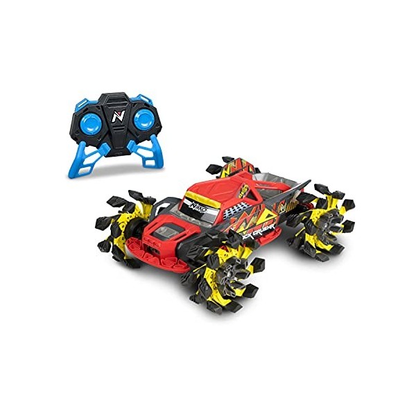 Nikko RC 10211 Rock CrushR, Ferngesteuertes RC Auto, Offroad Fahrzeug bis 14 km/h, automatisch ausfahrende Räder, Extra Grip,