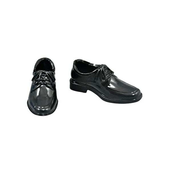 Tiuimk Chaussures montantes à lacets pour homme à léchelle 1/6 pour figurines daction de 30,5 cm – Noir