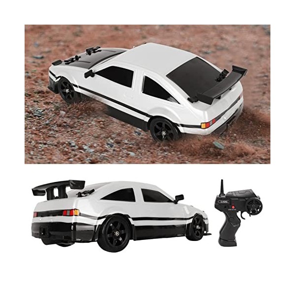 BuyWeek Voiture télécommandée, 4 Roues motrices RC Car 1/16 2.4Ghz Simulation RC Drift Car Toy avec 2 Jeux de pneus pour garç