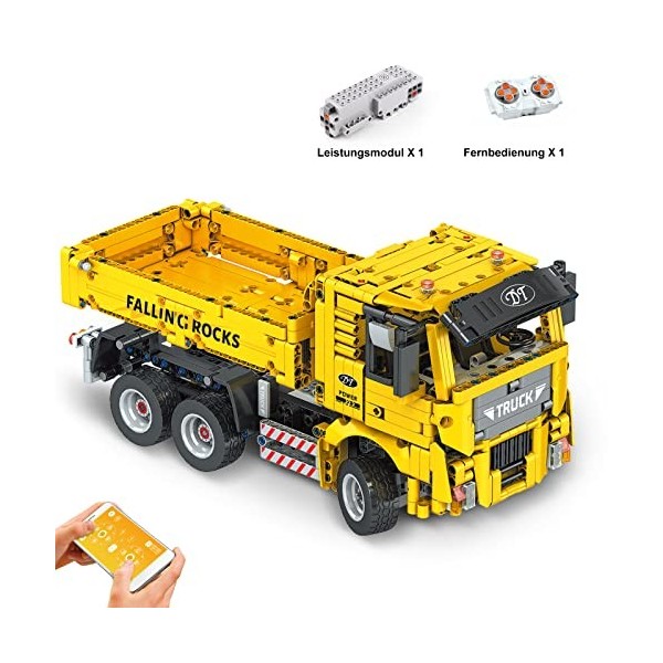 Mould King 15025 - Kit de construction pour camion - 1012 pièces - Pour adultes et enfants - Kit de construction télécommandé