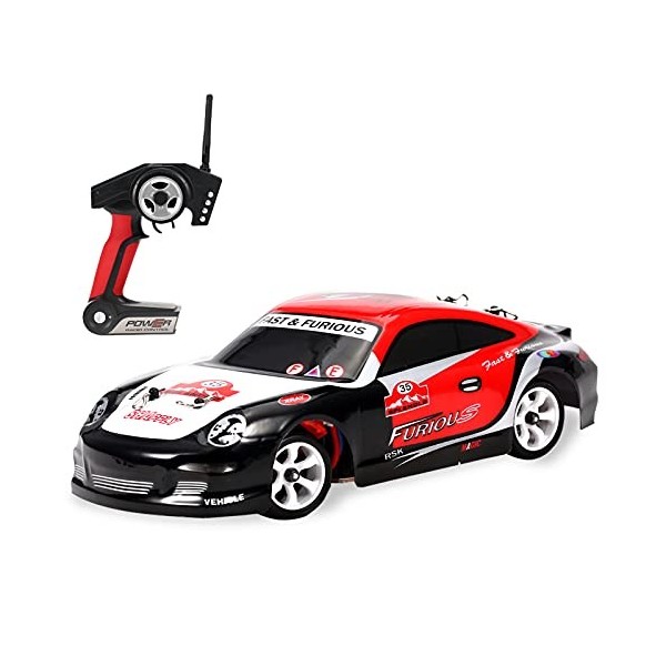 Goolsky WLtoys K969 Voiture de dérive RC 1/28 Voiture RC 2.4 GHz 4WD 30 km/h Voiture de Course RC Haute Vitesse Enfants Cadea