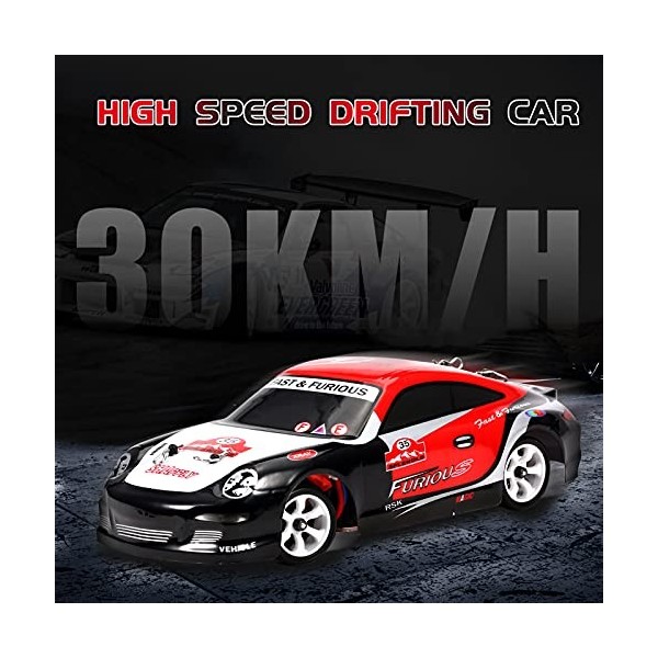 Goolsky WLtoys K969 Voiture de dérive RC 1/28 Voiture RC 2.4 GHz 4WD 30 km/h Voiture de Course RC Haute Vitesse Enfants Cadea