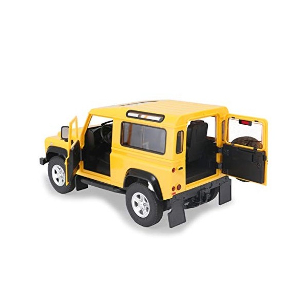 Jamara Land Rover Defender 1:14 Jaune 2,4GHz Porte Manuelle