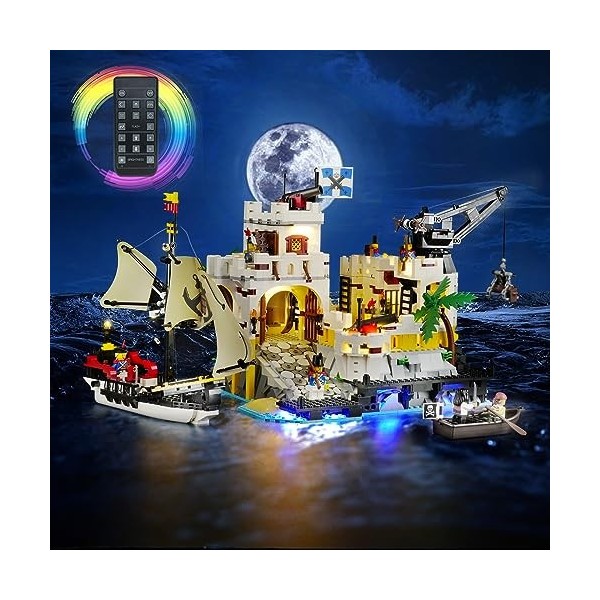 cooldac Kit déclairage LED pour Lego 10320 Eldorado Fortress, télécommande compatible avec modèle de briques Lego 10320, lum