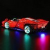 BrickBling 42143 Éclairage LED pour Lego Ferrari Daytona SP3 – Compatible avec le modèle de briques Lego Technic, télécommand