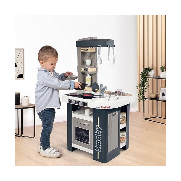 Smoby - Tefal Cuisine Studio - Jouet dImitation pour Enfant - 27 Accessoires - Jeu à 360° - Module Electronique - 311056