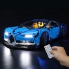 BRIKSMAX Kit de LED avec télécommande sonore Multifonction pour Lego Technic Bugatti Chiron, Compatible avec la Maquette Lego